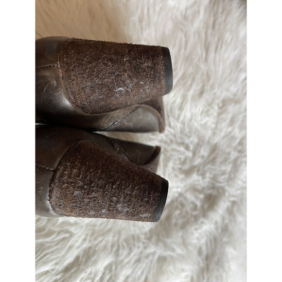 Frye Size 6 Renee Brown Gray Seam Distressed Burnished Leather NWOB Cowgirl Core - Picture 10 of 16